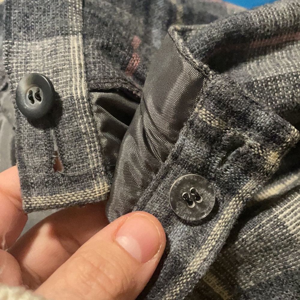 Vintage Pendleton wool plaid skirt gray plaid size large - Picture 7 of 8